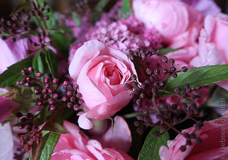 Rose - Rosenblüte - Spirea - Blumenstrauß