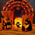 Windlichter mit Halloweenmotiv - Basteln - Halloween - DIY