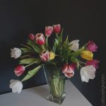 Ein Strauß Tulpen - Tulpenstrauß - Blumenstrauß - Blumen in der Vase